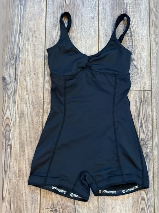 lululemon athletica Other - lululemon Upstage Dance Bodysuit Black One Piece Unitard Romper